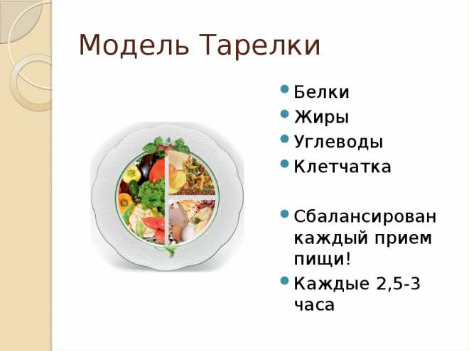 Модель Тарелки Правильного Питания