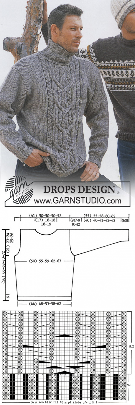 Кабель короля - капли пуловер на Аляске и альпака - бесплатный шаблон каплями дизайна